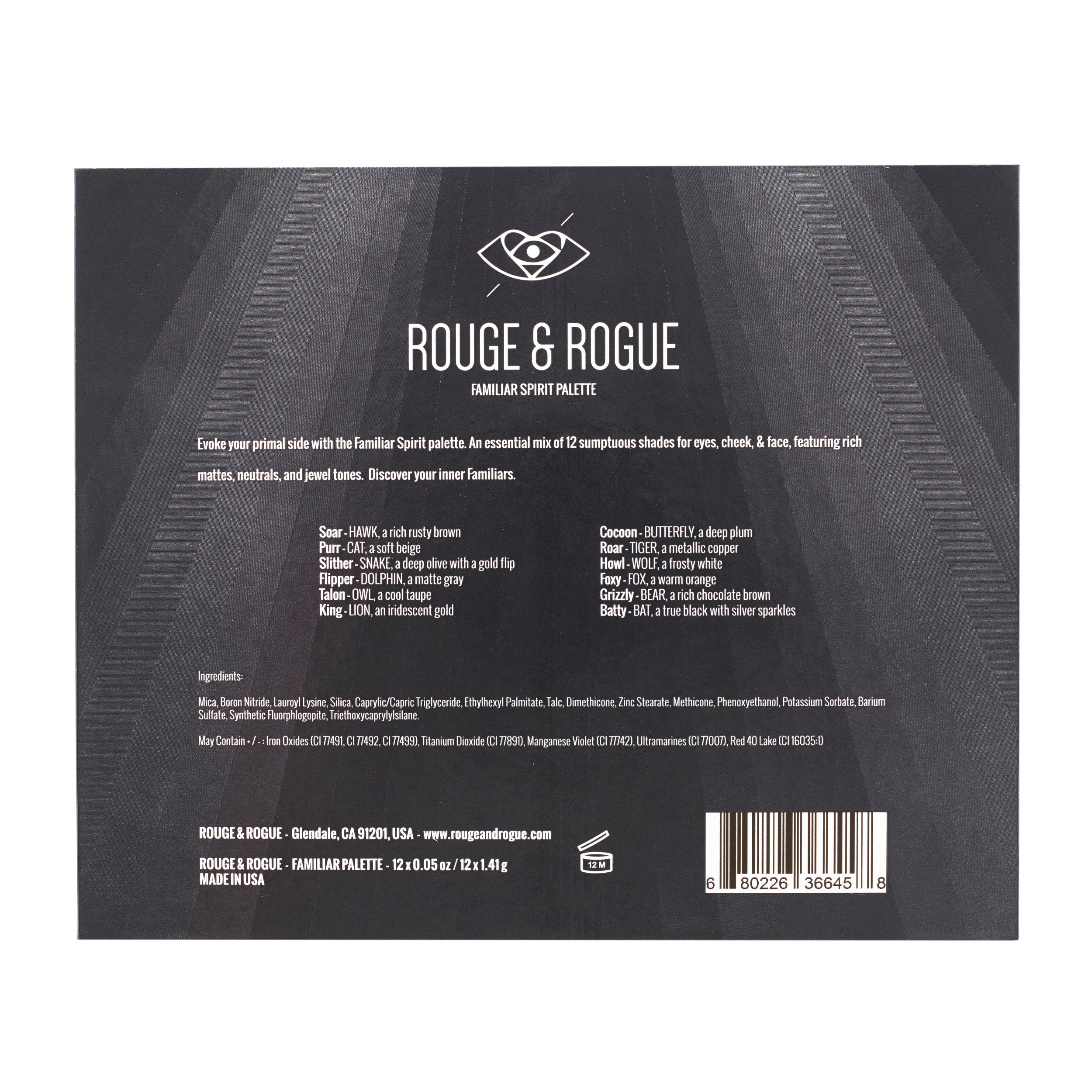 Familiar Spirit Palette – Rouge & Rogue